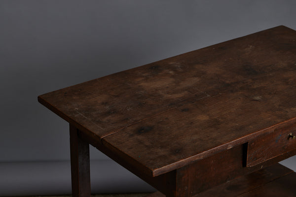Small 19th Century Dutch Colonial One Drawer Bedside Stand