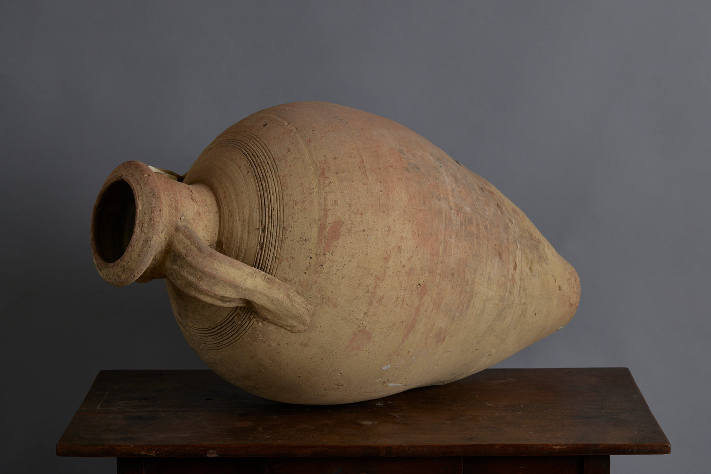 19th Century Tunisian Terra Cotta Oil Jug
