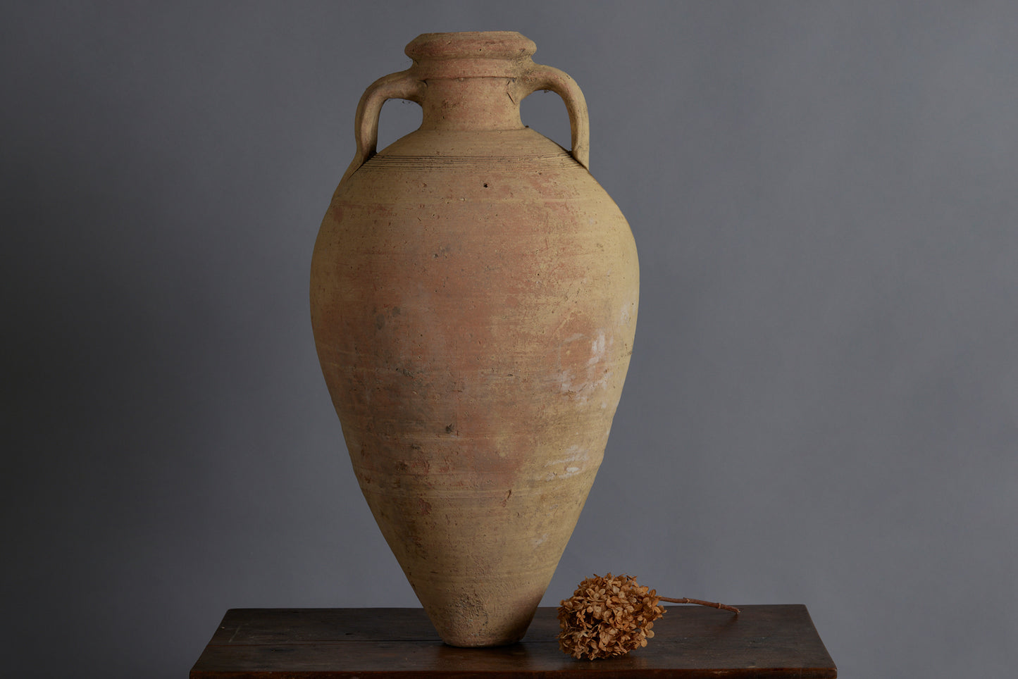 19th Century Tunisian Terra Cotta Oil Jug