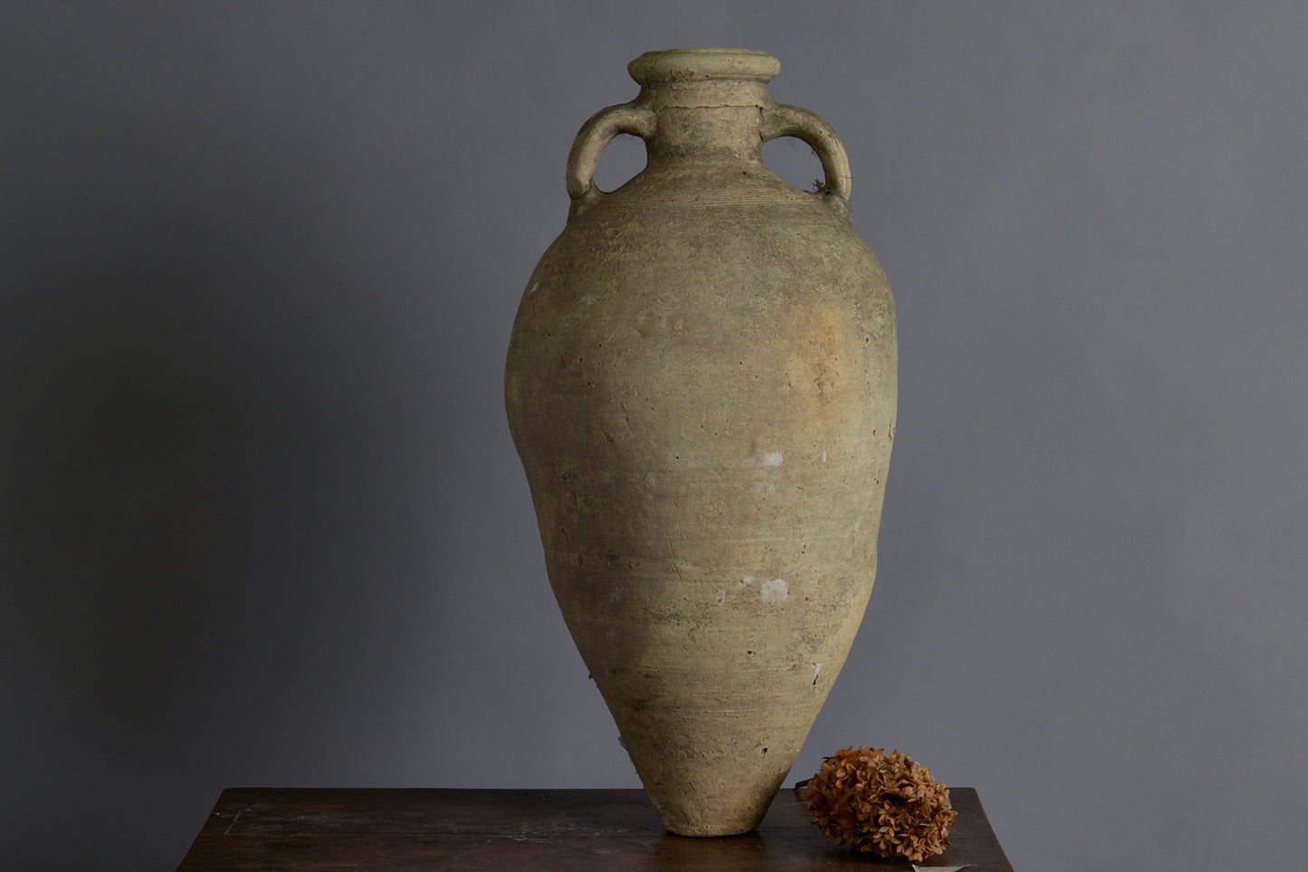 19th Century Tunisian Terra Cotta Oil Jug
