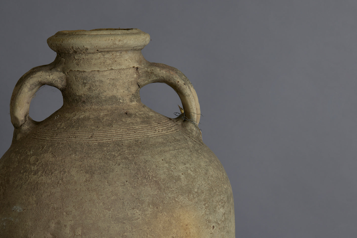 19th Century Tunisian Terra Cotta Oil Jug