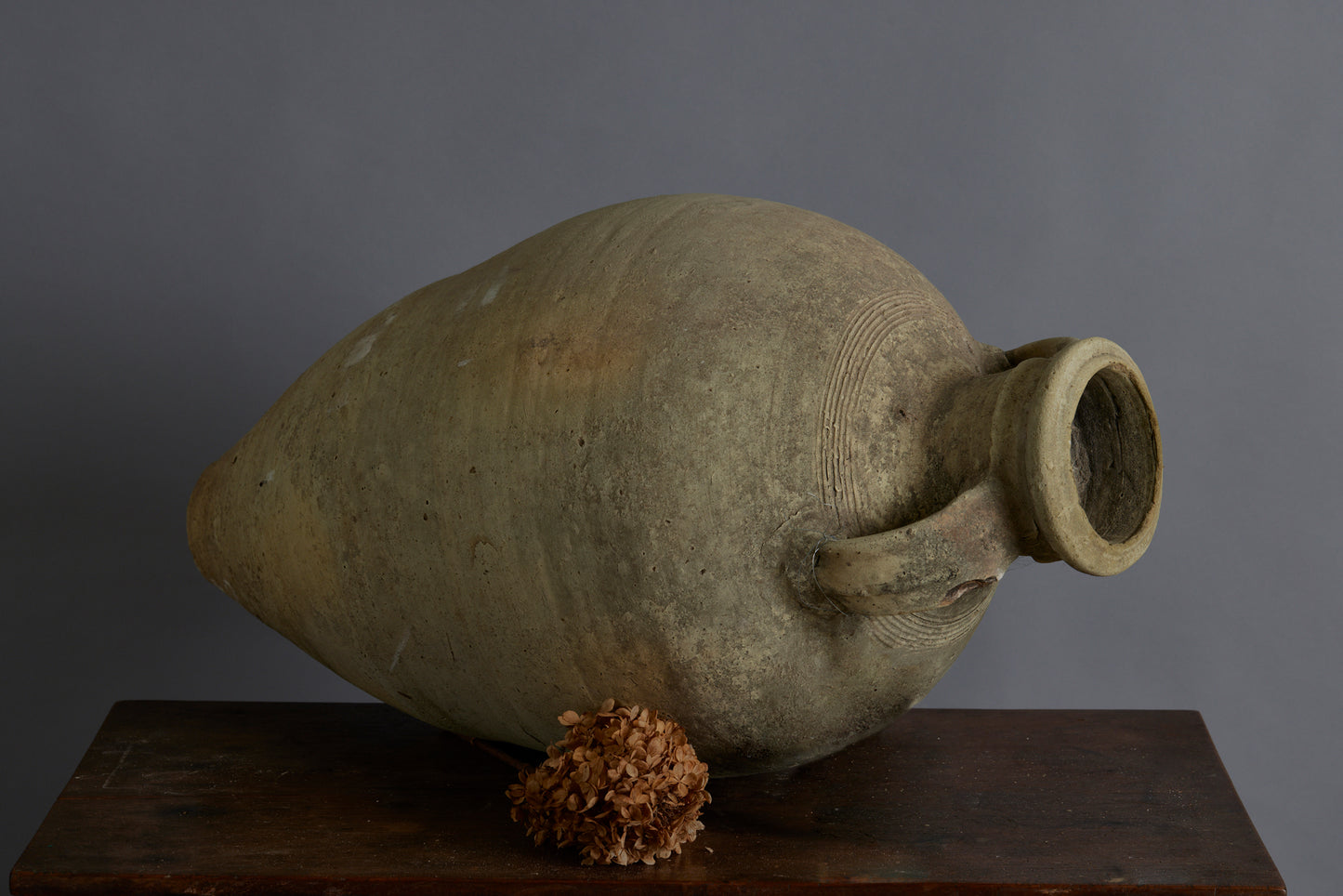 19th Century Tunisian Terra Cotta Oil Jug