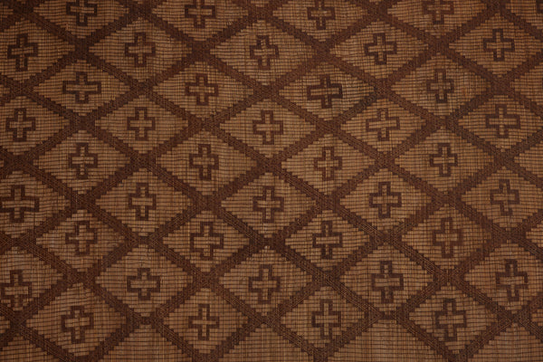 Extra Large Early Tuareg Carpet with Decorative Banded Lattice Work (9'1" x 14'1")