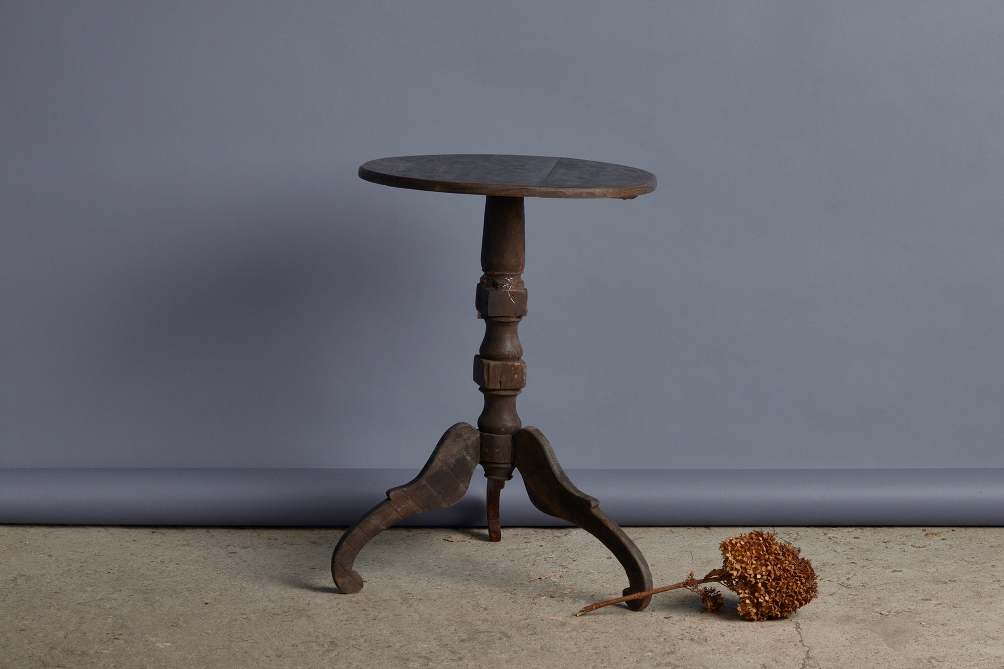 Early Dutch Colonial Side Table with Natural Finish