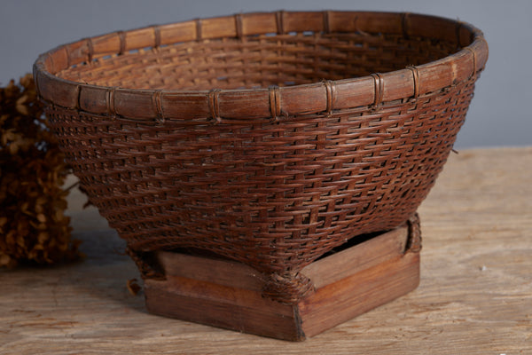 Delicate Small Storage Basket from the Island of Lombok