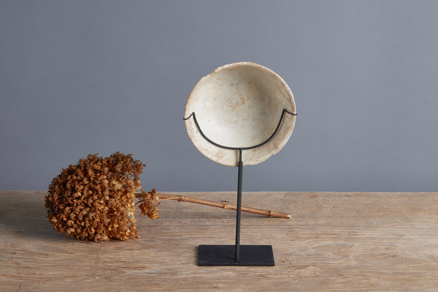 18th Century Blanc de Chine China Trade Shipwreck Soup Bowl Mounted on Stand