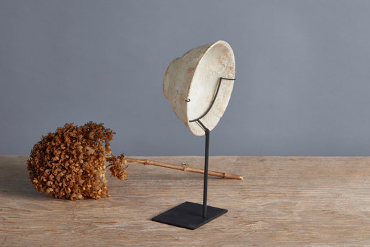 18th Century Blanc de Chine China Trade Shipwreck Soup Bowl Mounted on Stand