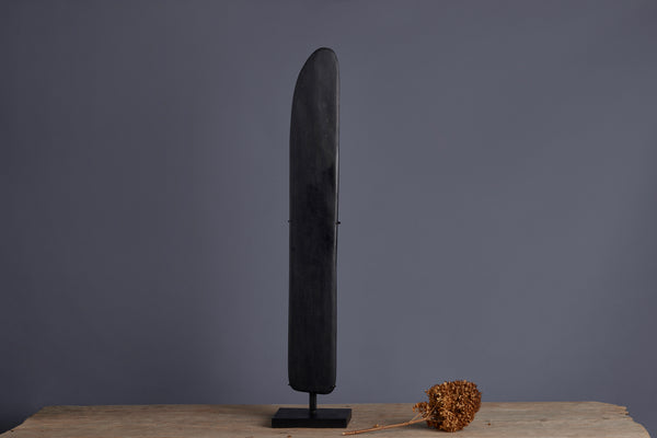 Tall Mounted Stone Axe from the Island of Borneo