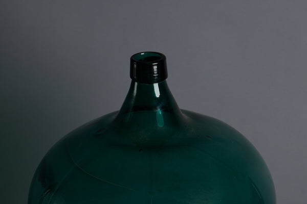 Dark Green Hand Blown 18th Century Dutch Demijohn Used in the Spice Trade