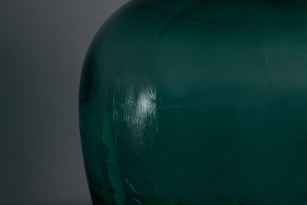 Dark Green Hand Blown 18th Century Dutch Demijohn Used in the Spice Trade