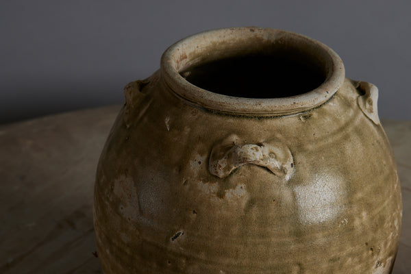 Spatterware Yue Wei Storage Jar from a Shipwreck off the Coast of Java