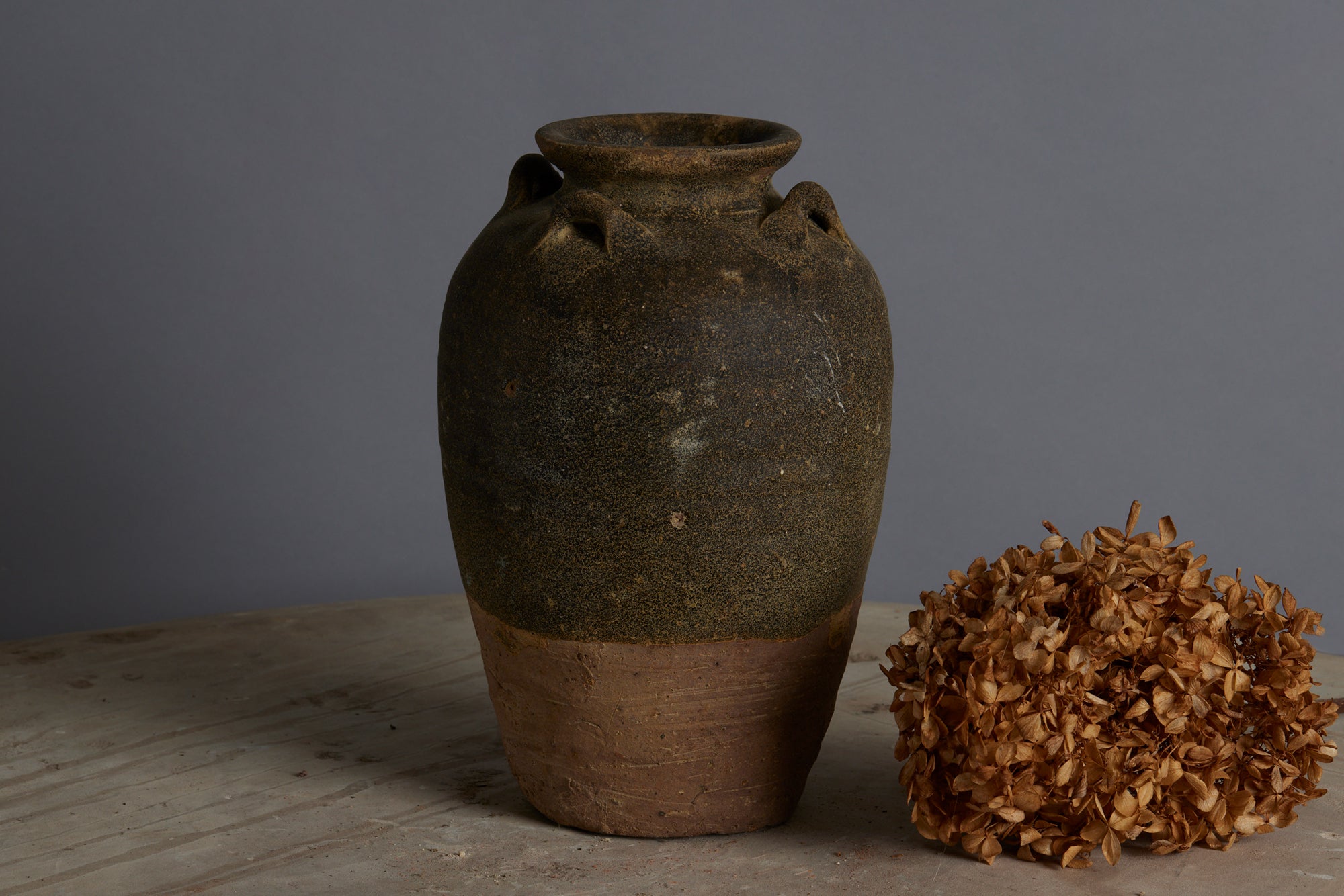 A Yellow and Brown Glaze Sung Dynasty Storage Jar Intended for the Spice Trade in Indonesia from the Musi River Basin