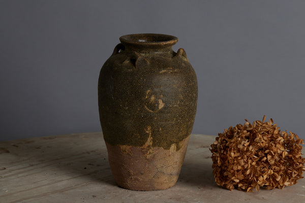 A Yellow and Brown Glaze Sung Dynasty Storage Jar Intended for the Spice Trade in Indonesia from the Musi River Basin