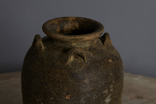 A Yellow and Brown Glaze Sung Dynasty Storage Jar Intended for the Spice Trade in Indonesia from the Musi River Basin