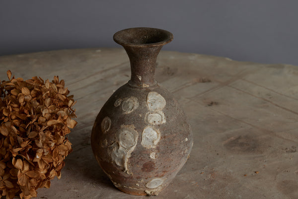 Small Sawankhalok Storage Bottle from a Shipwreck with Shell Encrustations