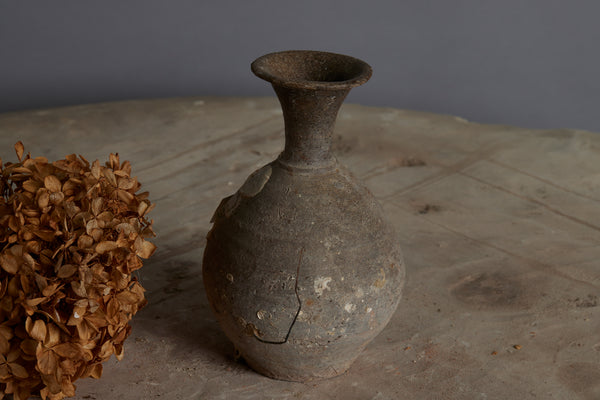 Small Sawankhalok Storage Bottle from a Shipwreck with Shell Encrustations