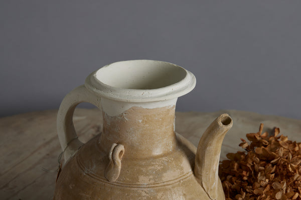 A Yue Wei Dynasty Teapot from the Musi River Basin in Sumatra with Repairs to the Handle and Upper Rim