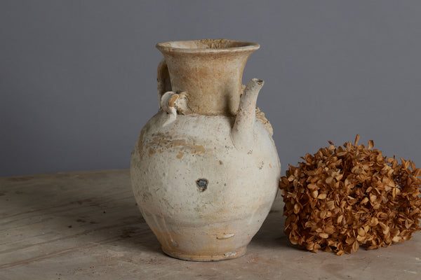 Beige Colored Sung Dynasty Shipwreck Teapot Discovered off the Coast of Sumatra with an Old Professional Repair