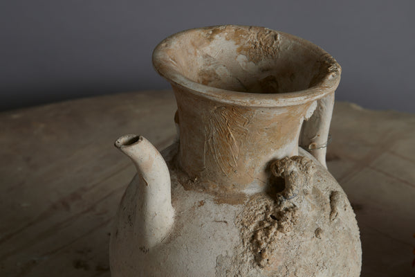 Beige Colored Sung Dynasty Shipwreck Teapot Discovered off the Coast of Sumatra with an Old Professional Repair