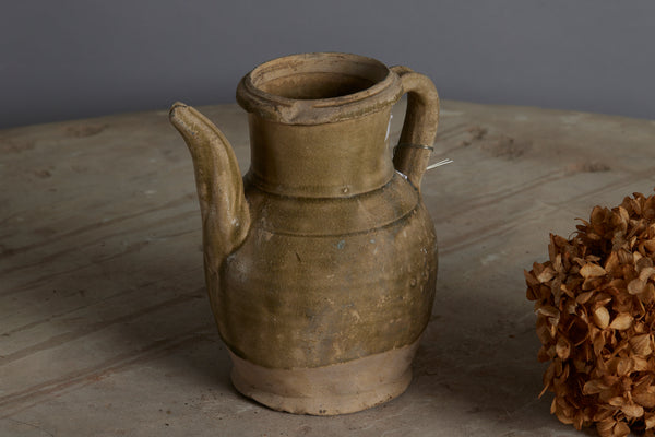 Small Green Glaze Yue We Teapot found in the Musi River Basin in Sumatra