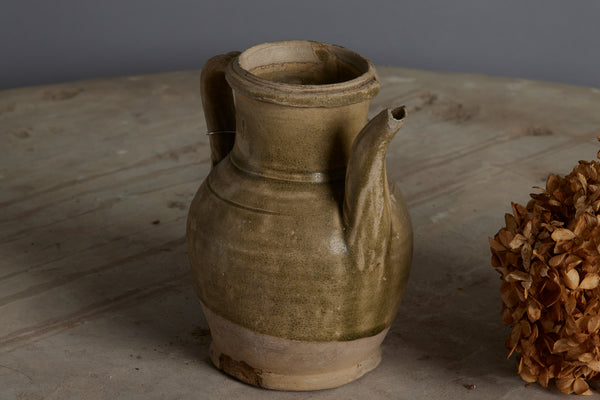 Small Green Glaze Yue We Teapot found in the Musi River Basin in Sumatra