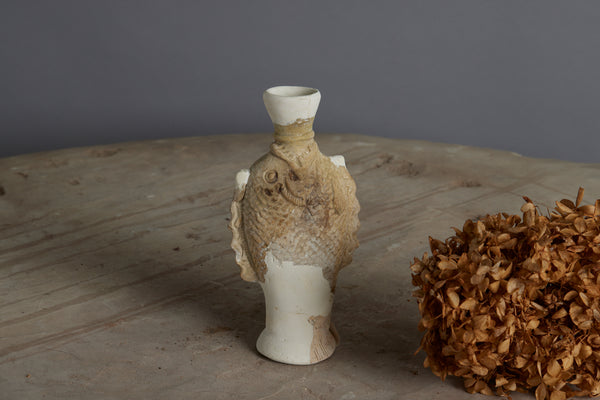 A Rare Sung Dynasty Fish Shaped Bottle with some Repair to the Rim and Body