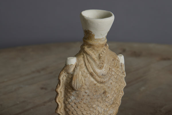 A Rare Sung Dynasty Fish Shaped Bottle with some Repair to the Rim and Body