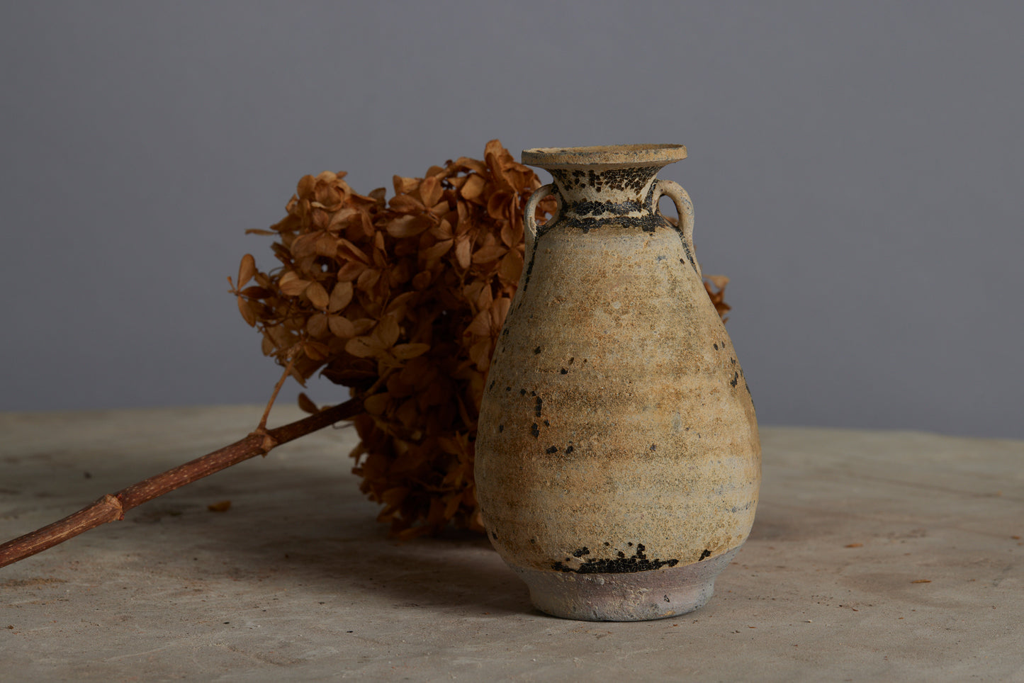 Small Swankhalok Shipwreck Pear Shaped Bottle found off the Coast of Java