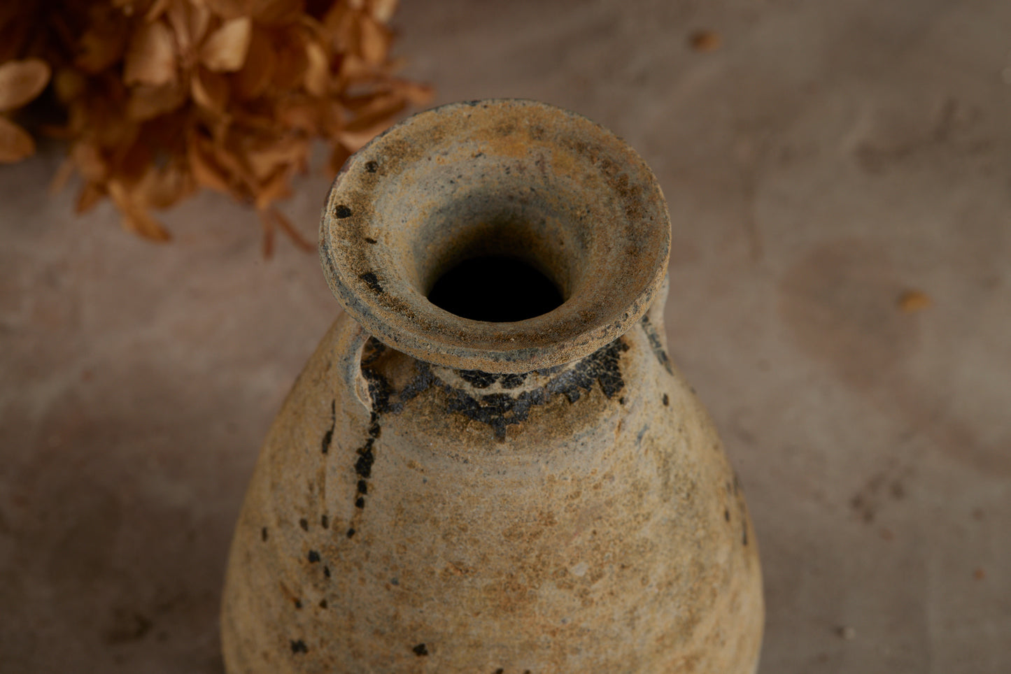 Small Swankhalok Shipwreck Pear Shaped Bottle found off the Coast of Java