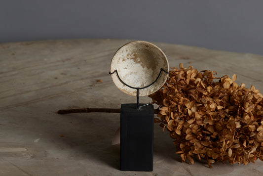 Blanc de Chine Shipwreck Tea Bowl Mounted on a Stand