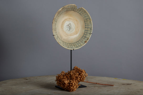 Large 19th Century Chin Dynasty Shipwreck Bowl Mounted on Stand