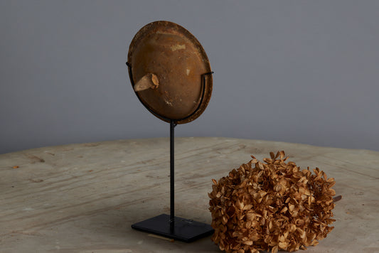 Sung Dynasty Lid with a Fish Shaped Finial from a Shipwreck Mounted on a Stand