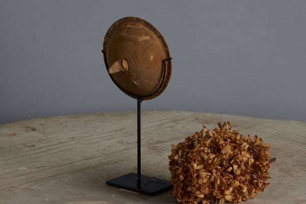 Sung Dynasty Lid with a Fish Shaped Finial from a Shipwreck Mounted on a Stand