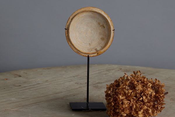 Sung Dynasty Lid with a Fish Shaped Finial from a Shipwreck Mounted on a Stand