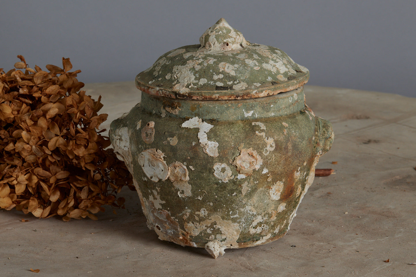 Medium Size Mid 19th Century Chinese Celadon Ginger Jars from a Shipwreck off the Coast of Borneo