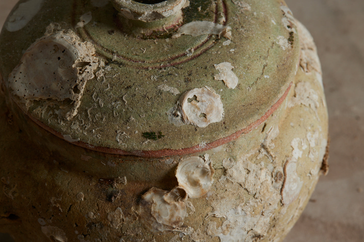 Medium Size Mid 19th Century Chinese Celadon Ginger Jars from a Shipwreck off the Coast of Borneo