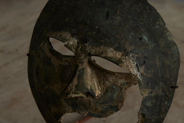 Early Bronze 15th to 16th Century Mask Found in Musi River