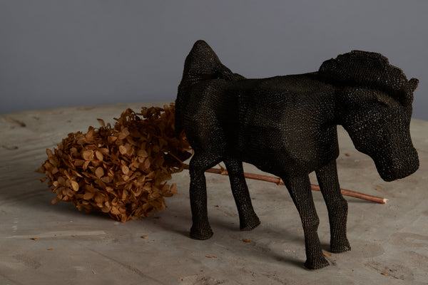 A Knit Steel Horse Figure from the Island of Sumba
