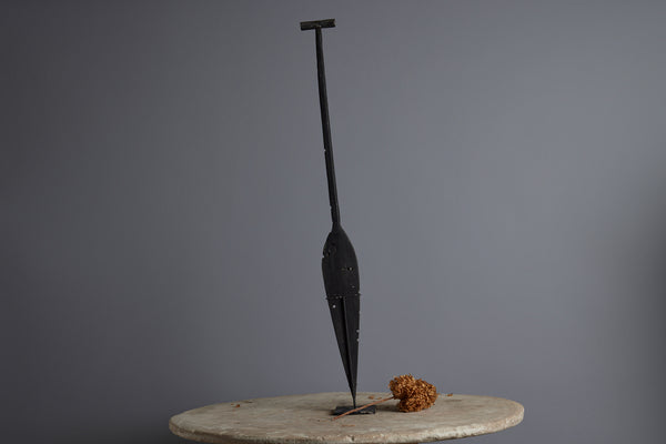 A Beautifully Carved Ulin Paddle Found on the Bottom of a River in Borneo