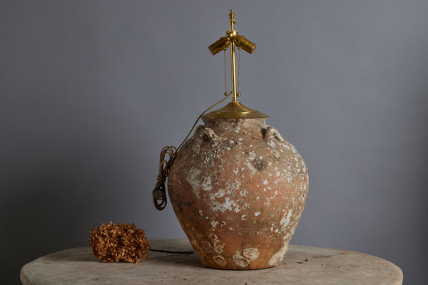 Large Shell Encrusted Sung Dynasty Shipwreck Pot made for the Spice Trade in Indonesia as a Lamp