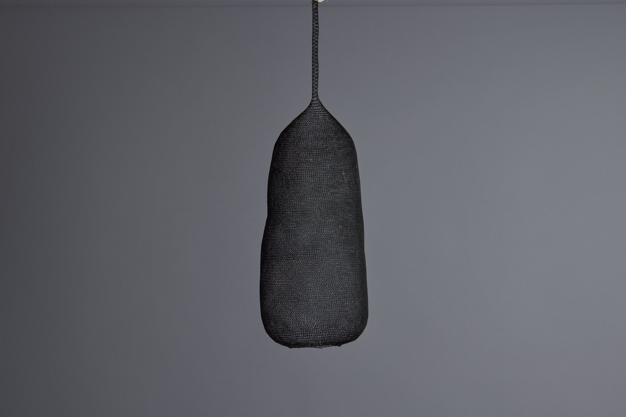 Long Knit Steel Hanging Fixture from the Island of Sumba