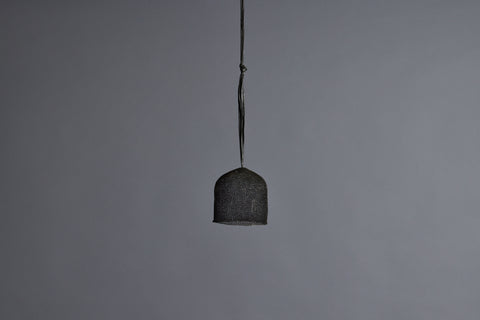 Small Knit Steel Hanging Pendant Light from the Island of Sumba