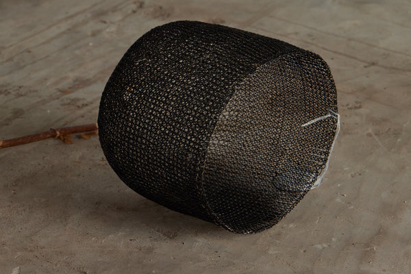 Small Knit Steel Hanging Pendant Light from the Island of Sumba