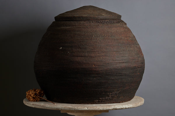 Very Large Woven Grain Basket from a Palace in Java