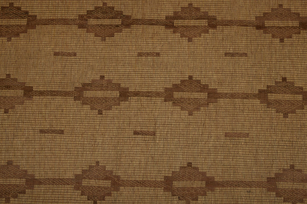 Large Light Coloured Tuareg Carpet with 5 Bands of Stepped Diamonds ............... (9'1" x 15'7")