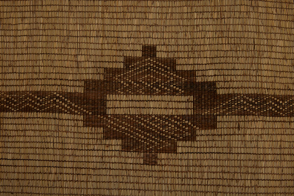 Large Tuareg with Five Bands of Patterned Stepped Diamonds on a Wheat Background ............... (9'1" x 14'4")