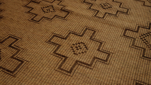 Large Tuareg in Toasted Oatmeal with Overall Field of Stepped Crosses ............... (9'6''x 13'5'')