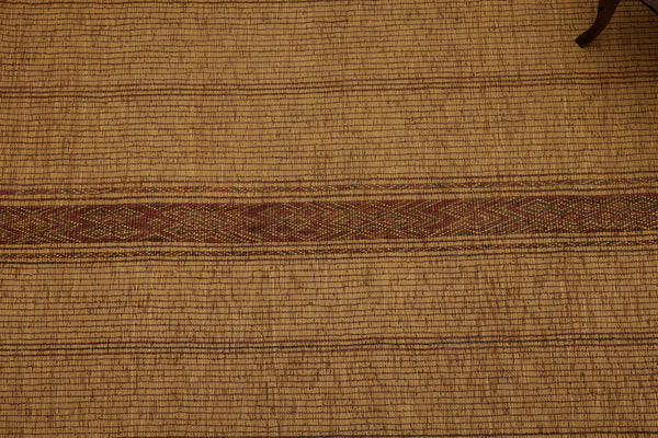 Early Multiple Stripe Tuareg Mat with Central Pattern Dividing the Field  ............... (4'6''x 7')