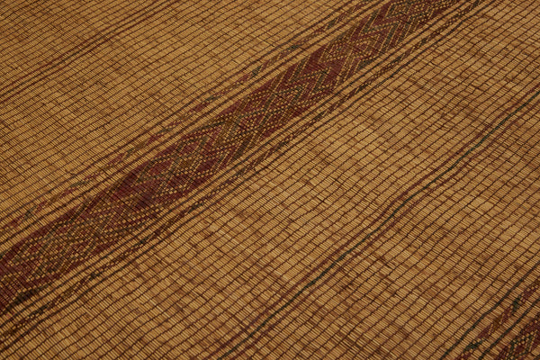 Early Multiple Stripe Tuareg Mat with Central Pattern Dividing the Field  ............... (4'6''x 7')