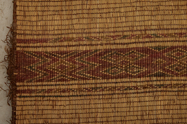 Early Multiple Stripe Tuareg Mat with Central Pattern Dividing the Field  ............... (4'6''x 7')